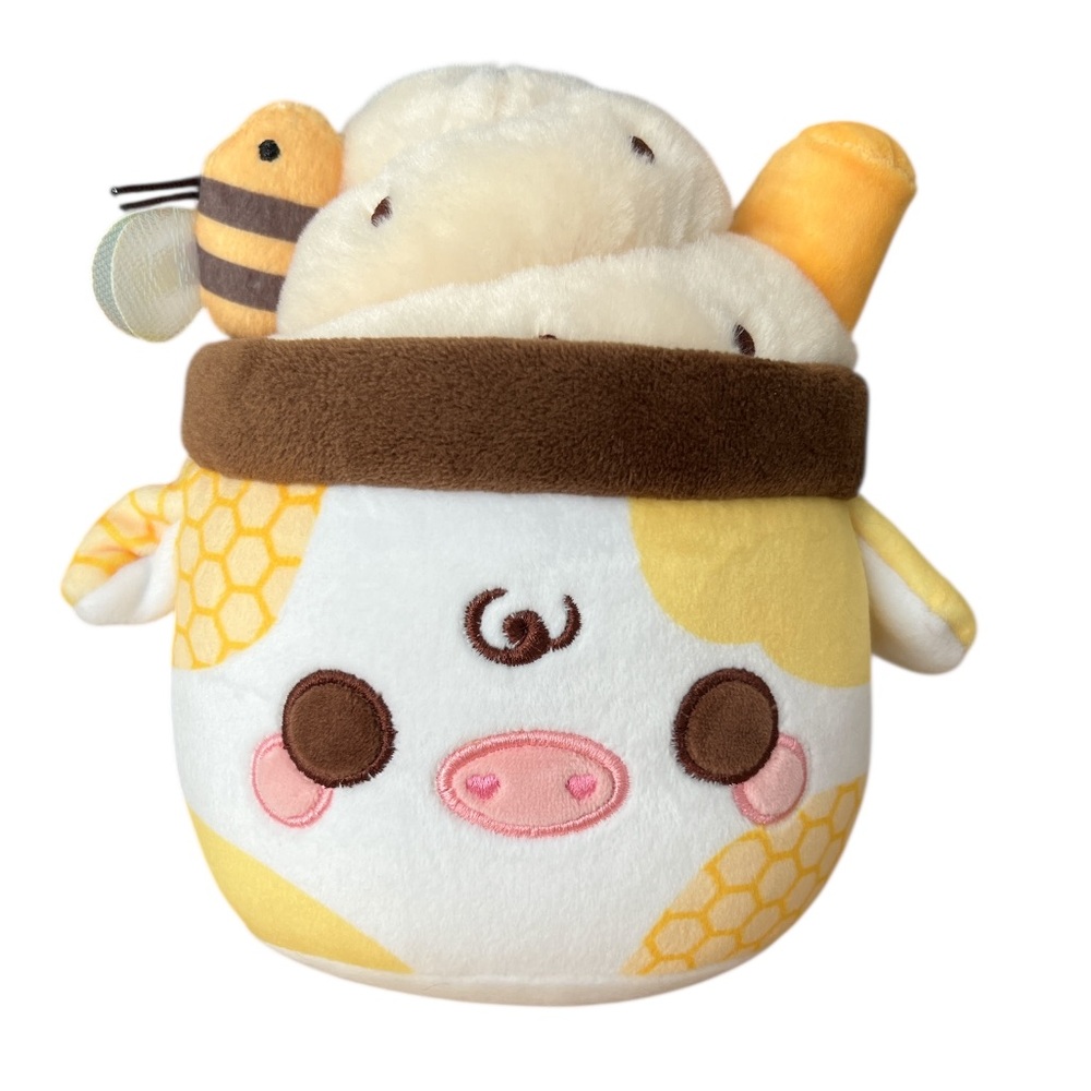 Cuddle Barn PlushGoals - Lil series Honeycomb Mooshake Plush
